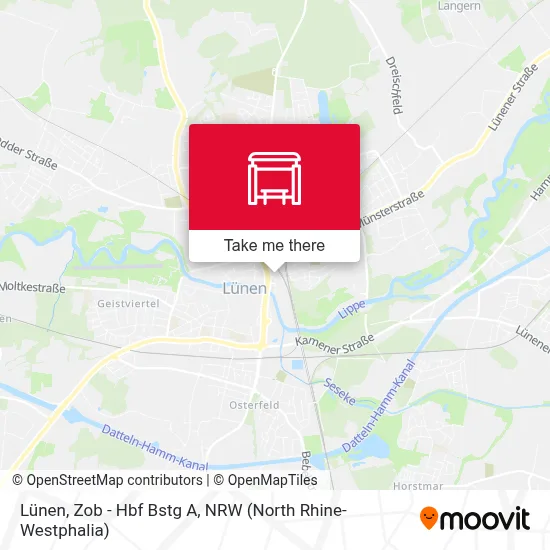 Lünen, Zob - Hbf Bstg A map