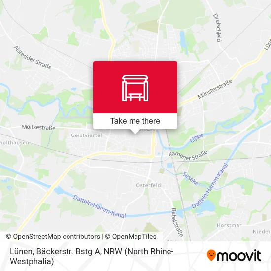 Lünen, Bäckerstr. Bstg A map