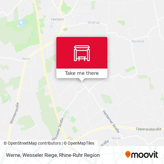 Werne, Wesseler Riege map