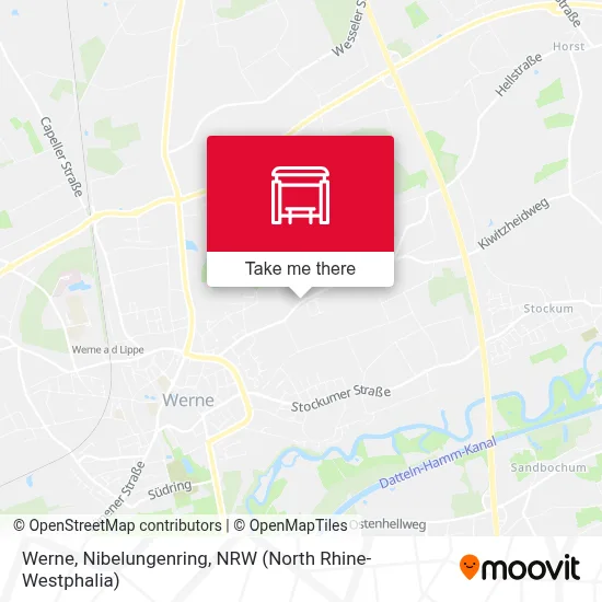 Werne, Nibelungenring map