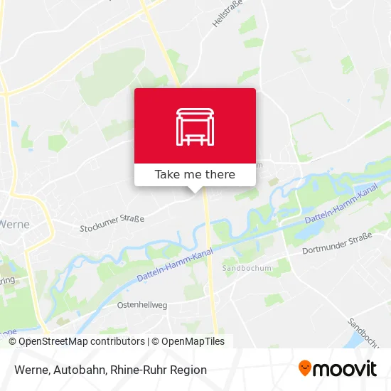 Карта Werne, Autobahn
