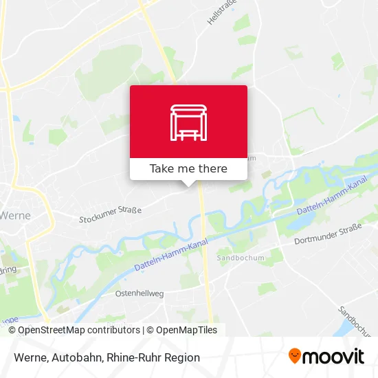 Карта Werne, Autobahn