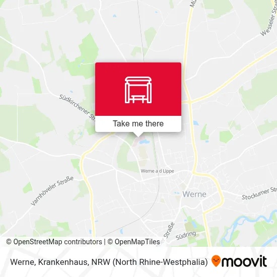 Werne, Krankenhaus map
