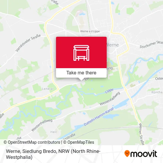 Werne, Siedlung Bredo map