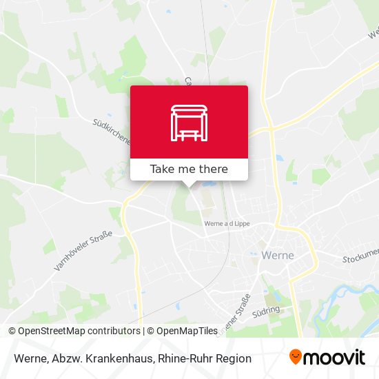 Werne, Abzw. Krankenhaus map