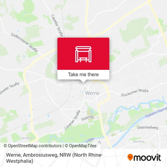 Werne, Ambrosiusweg map