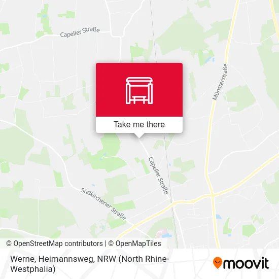 Werne, Heimannsweg map