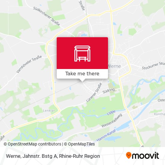 Werne, Jahnstr. Bstg A map