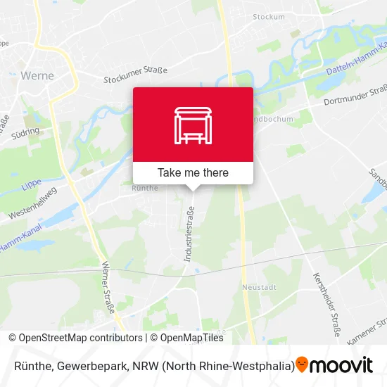 Rünthe, Gewerbepark map