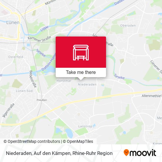 Niederaden, Auf den Kämpen map