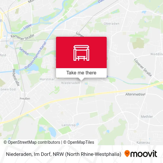 Карта Niederaden, Im Dorf