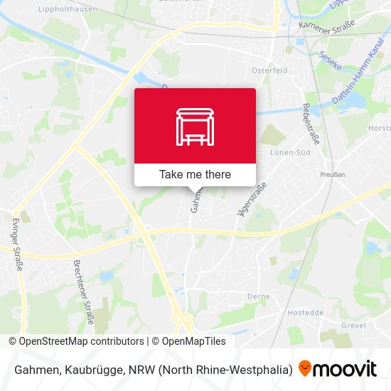 Gahmen, Kaubrügge map