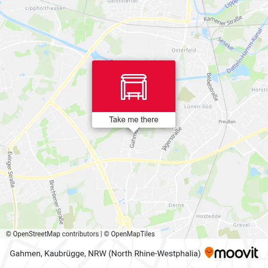 Gahmen, Kaubrügge map