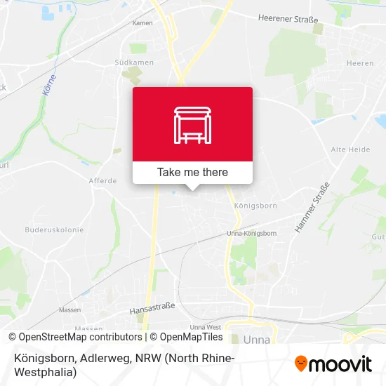 Königsborn, Adlerweg map