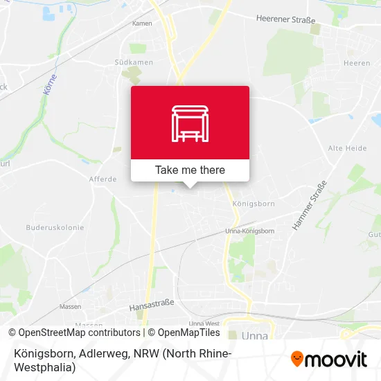 Königsborn, Adlerweg map