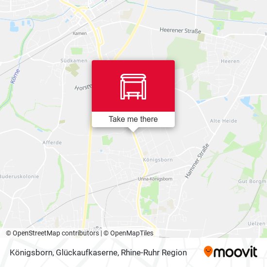 Königsborn, Glückaufkaserne map