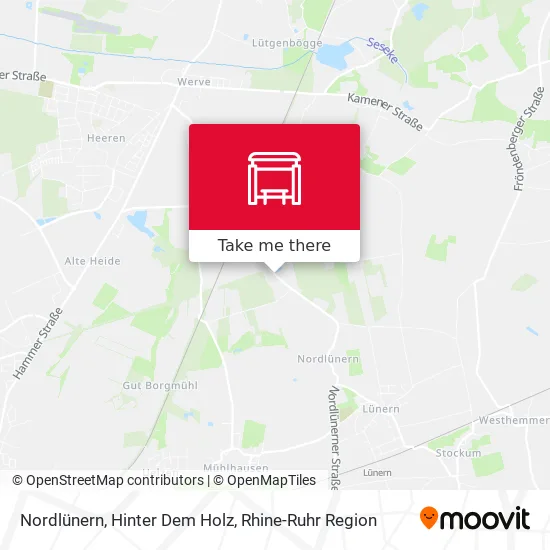 Карта Nordlünern, Hinter Dem Holz