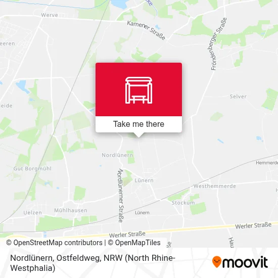 Nordlünern, Ostfeldweg map