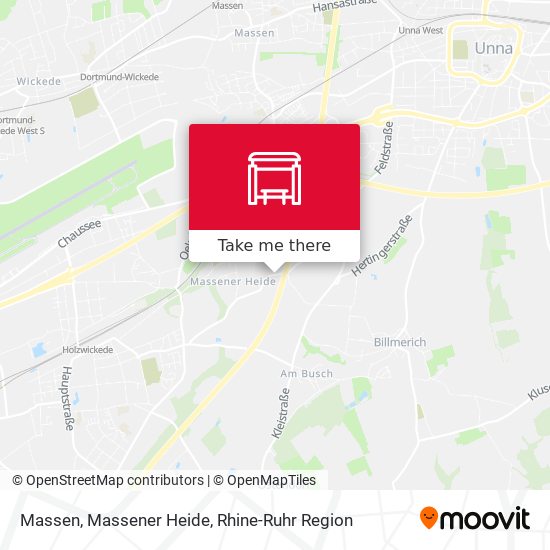 Massen, Massener Heide map