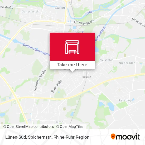 Карта Lünen-Süd, Spichernstr.