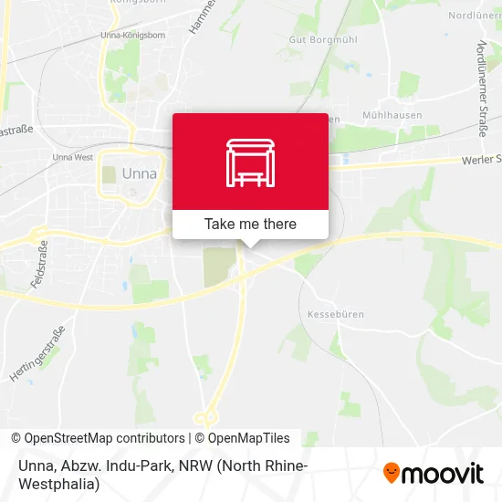 Unna, Abzw. Indu-Park map