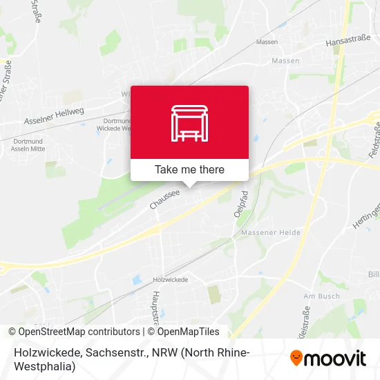 Holzwickede, Sachsenstr. map