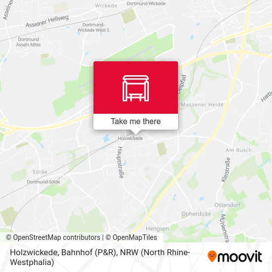Holzwickede, Bahnhof (P&R) map