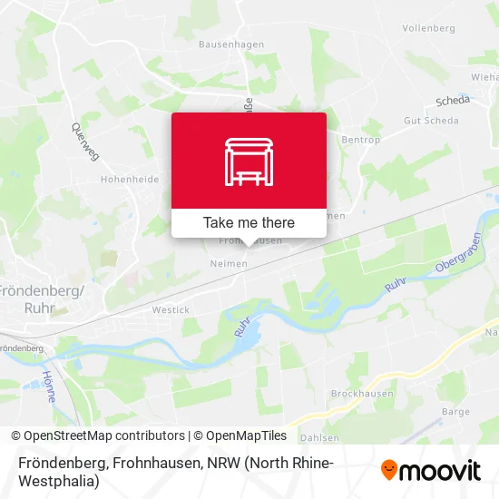 Карта Fröndenberg, Frohnhausen