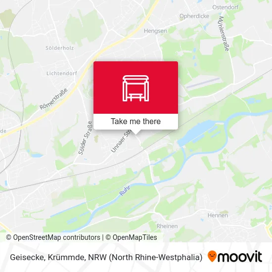 Geisecke, Krümmde map