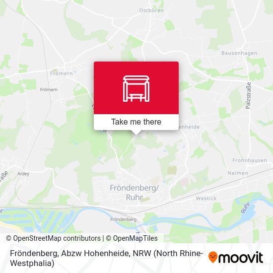 Карта Fröndenberg, Abzw Hohenheide
