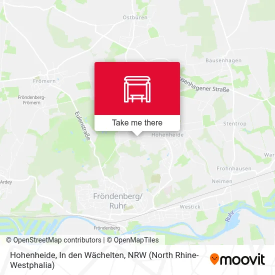 Hohenheide, In den Wächelten map