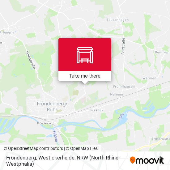 Fröndenberg, Westickerheide map