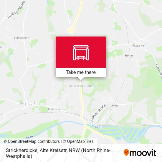 Strickherdicke, Alte Kreisstr map