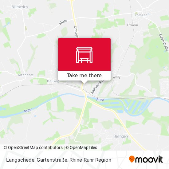 Langschede, Gartenstraße map