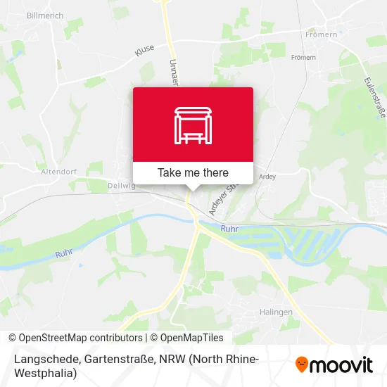 Langschede, Gartenstraße map