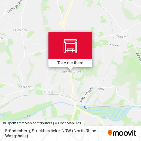 Карта Fröndenberg, Strickherdicke