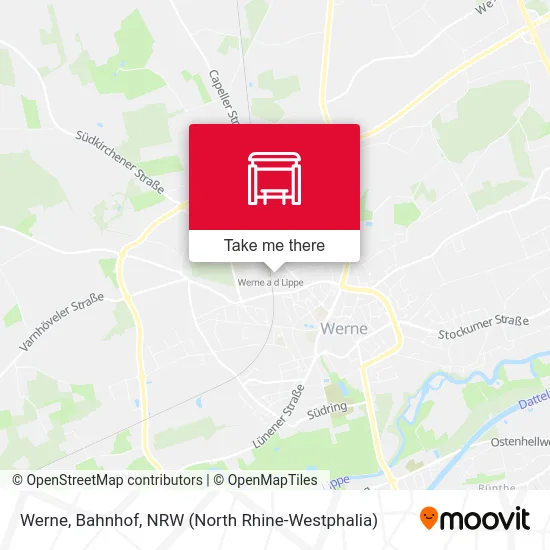 Werne, Bahnhof map