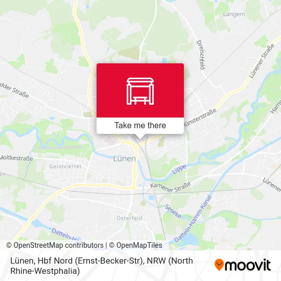Lünen, Hbf Nord (Ernst-Becker-Str) map