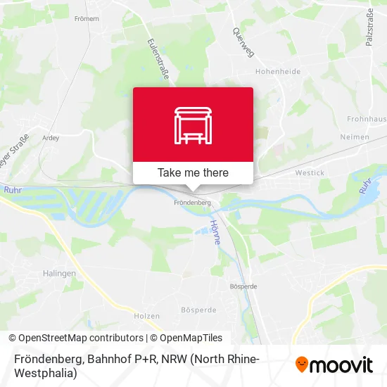 Карта Fröndenberg, Bahnhof P+R