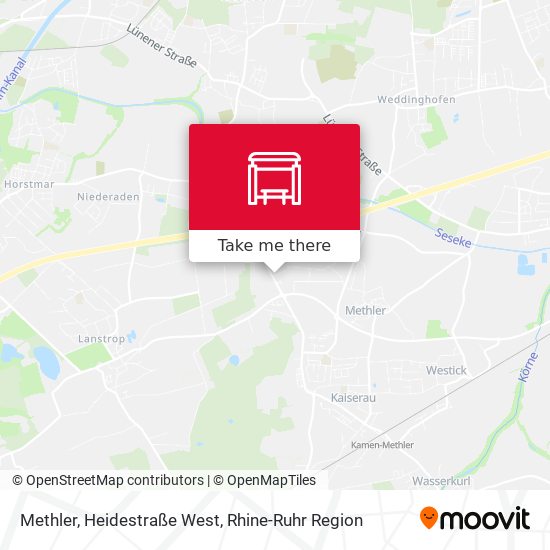 Methler, Heidestraße West map