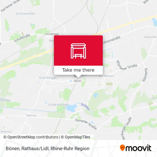 Bönen, Rathaus/Lidl map