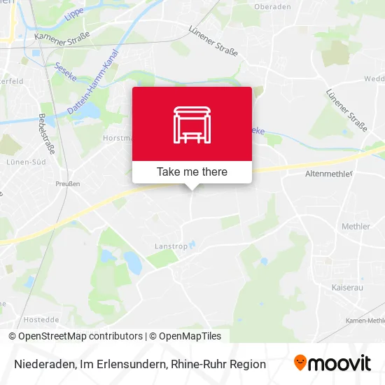 Карта Niederaden, Im Erlensundern