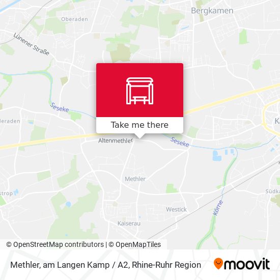 Methler, am Langen Kamp / A2 map