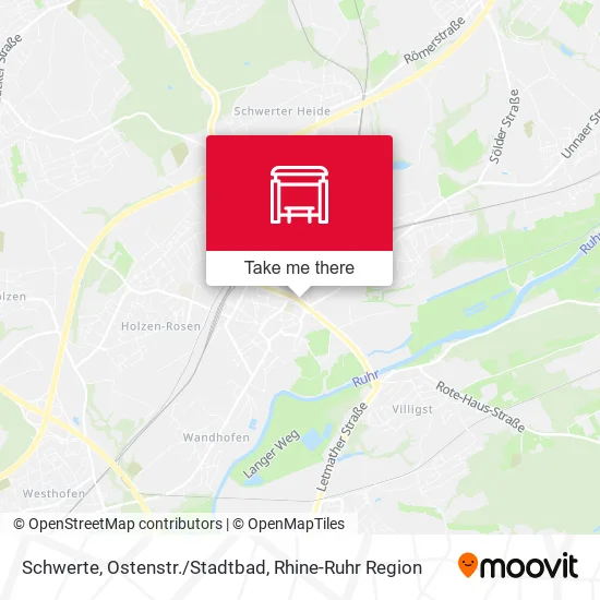 Карта Schwerte, Ostenstr./Stadtbad