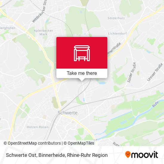 Schwerte Ost, Binnerheide map