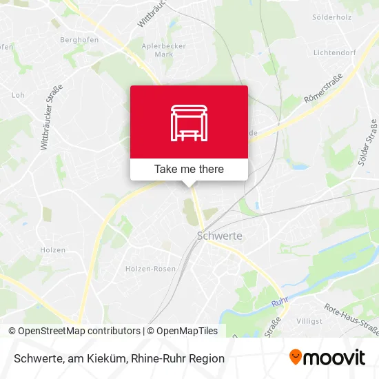 Карта Schwerte, am Kieküm