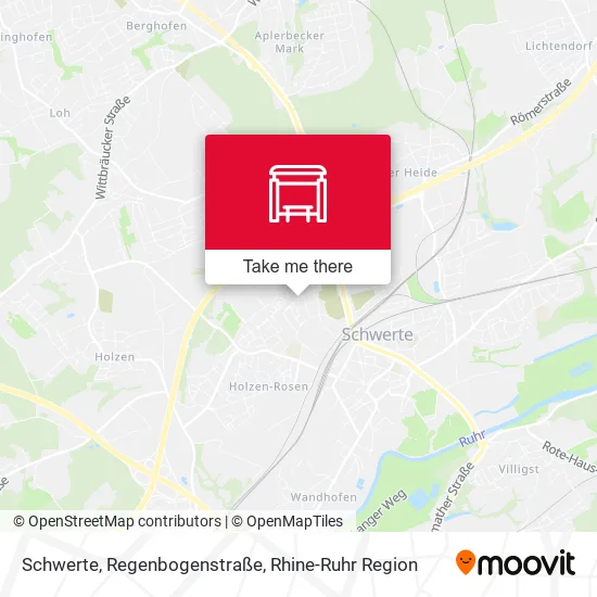 Карта Schwerte, Regenbogenstraße