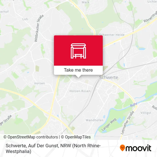 Карта Schwerte, Auf Der Gunst