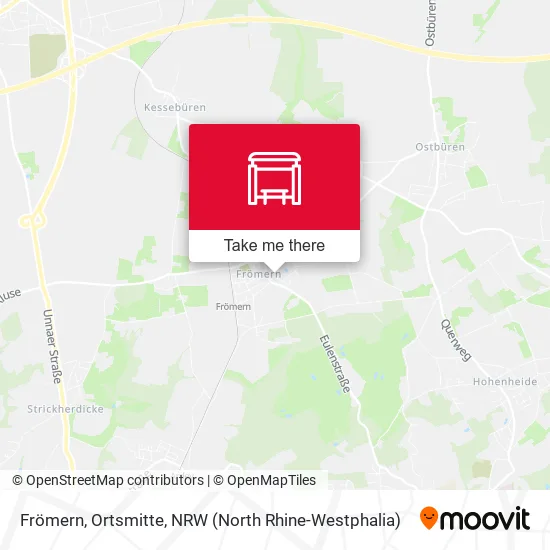 Карта Frömern, Ortsmitte