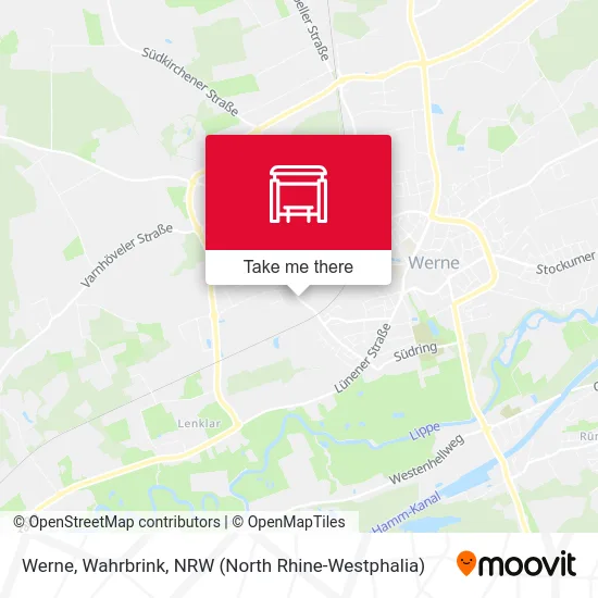 Werne, Wahrbrink map